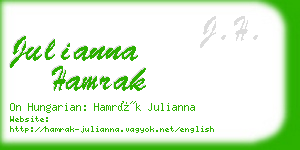 julianna hamrak business card